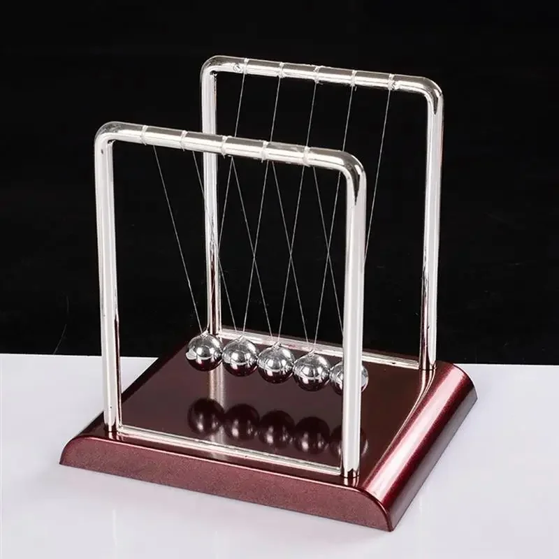 Newton Cradle Balance Steel Balls, Perpetual Motion Collision Pendulum Ball, Physics Science Teaching Toy, Home Desk Decoration view 3