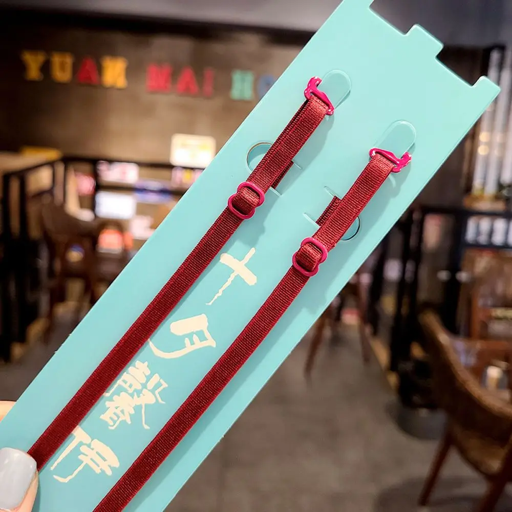 عدم الانزلاق مطاطا النايلون لون الحلوى الصدرية الملحقات غير مرئية حمالة الصدر حزام الكتف العشير الملحقات