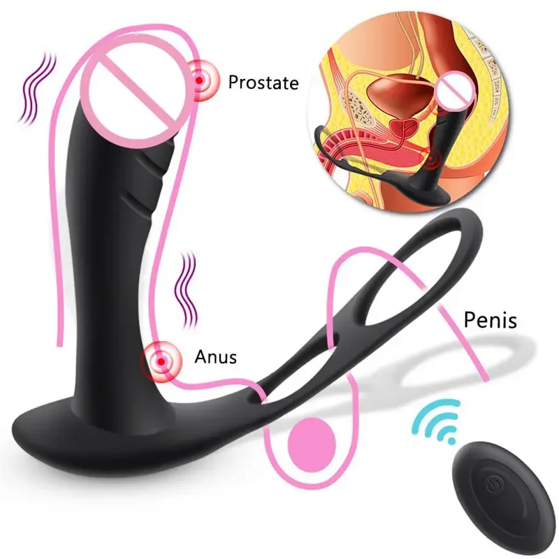 Wireless Remote Adult Toys For Man Distance Men's Rings Scrotum Annal Dilation Prostate Massager Women Vibrator Figures On