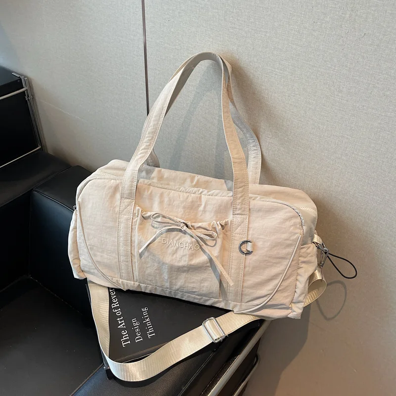 حقيبة سفر لمسافات قصيرة للنساء، حقيبة أمتعة سفر خفيفة الوزن للطلاب، حقيبة لياقة بدنية منفصلة جافة ورطبة ذات سعة كبيرة #3