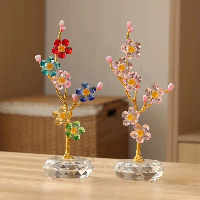 

Хрустальное произведение искусства, украшение в виде скульптуры с цветком свиньи, украшение для ТВ-шкафа в гостиной, роскошные поделки, скандинавский декор, художественные подарки