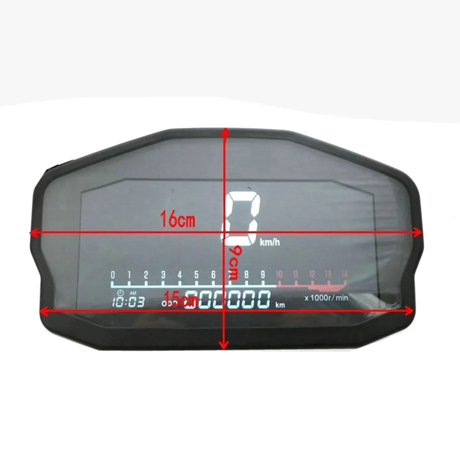 Universal Motorrad LED LCD Tachometer für BMW Honda Ducati Kawasaki Yamaha 1 2 4 Zylinder Moto Digital Kilometerzähler Armaturenbrett
