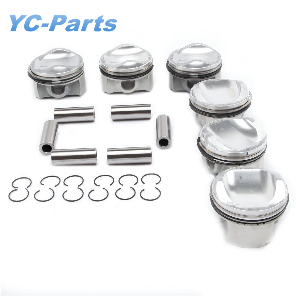 Modified Upgrade Pistons Rings Gasket Seals Gas Engine Overhaul Repair Kit For Audi A4 A5 A6 A7 A8 Q5 Q7 VW Touareg 3.0T