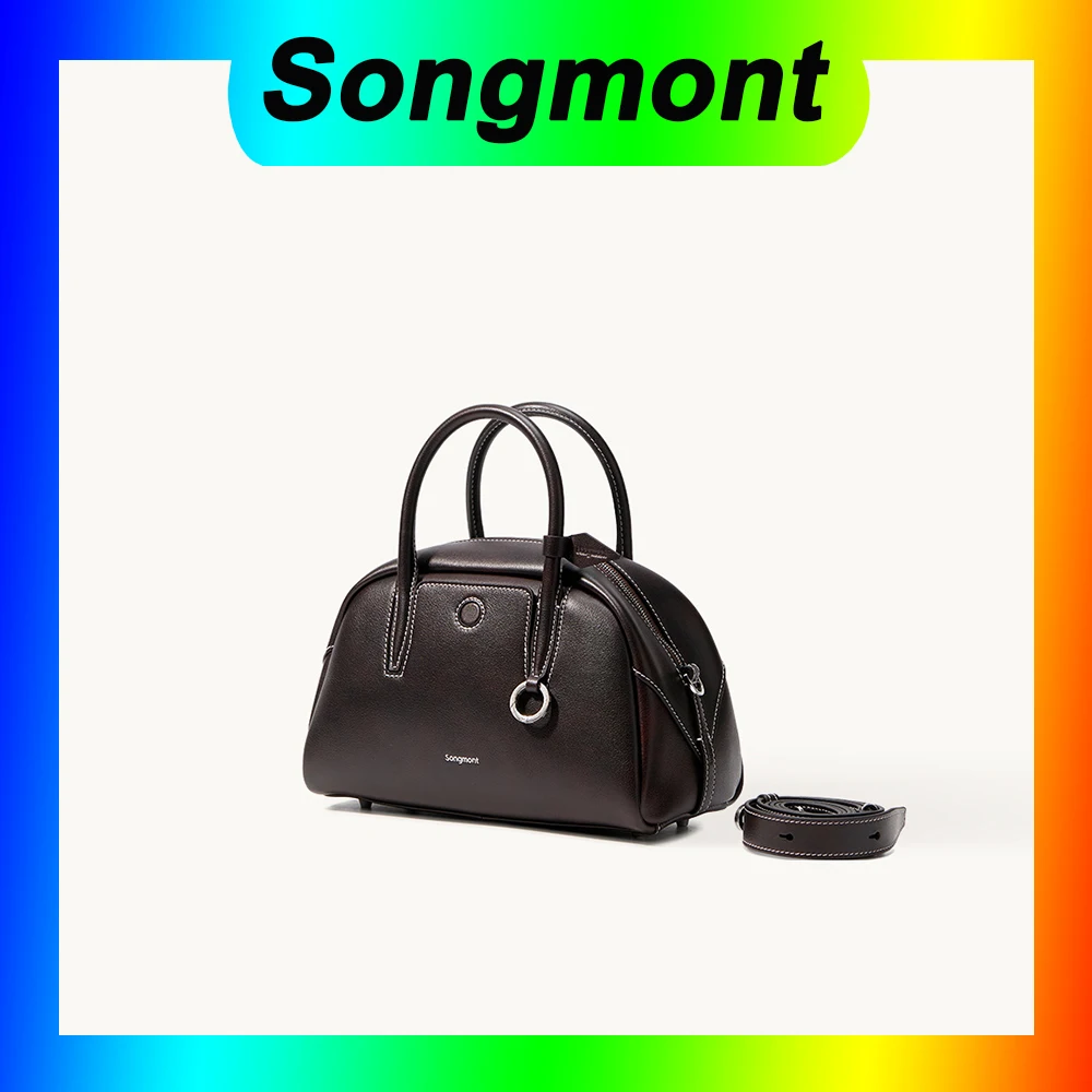 

Songmont mini Bowling Crossbody Tote Boston Bag
