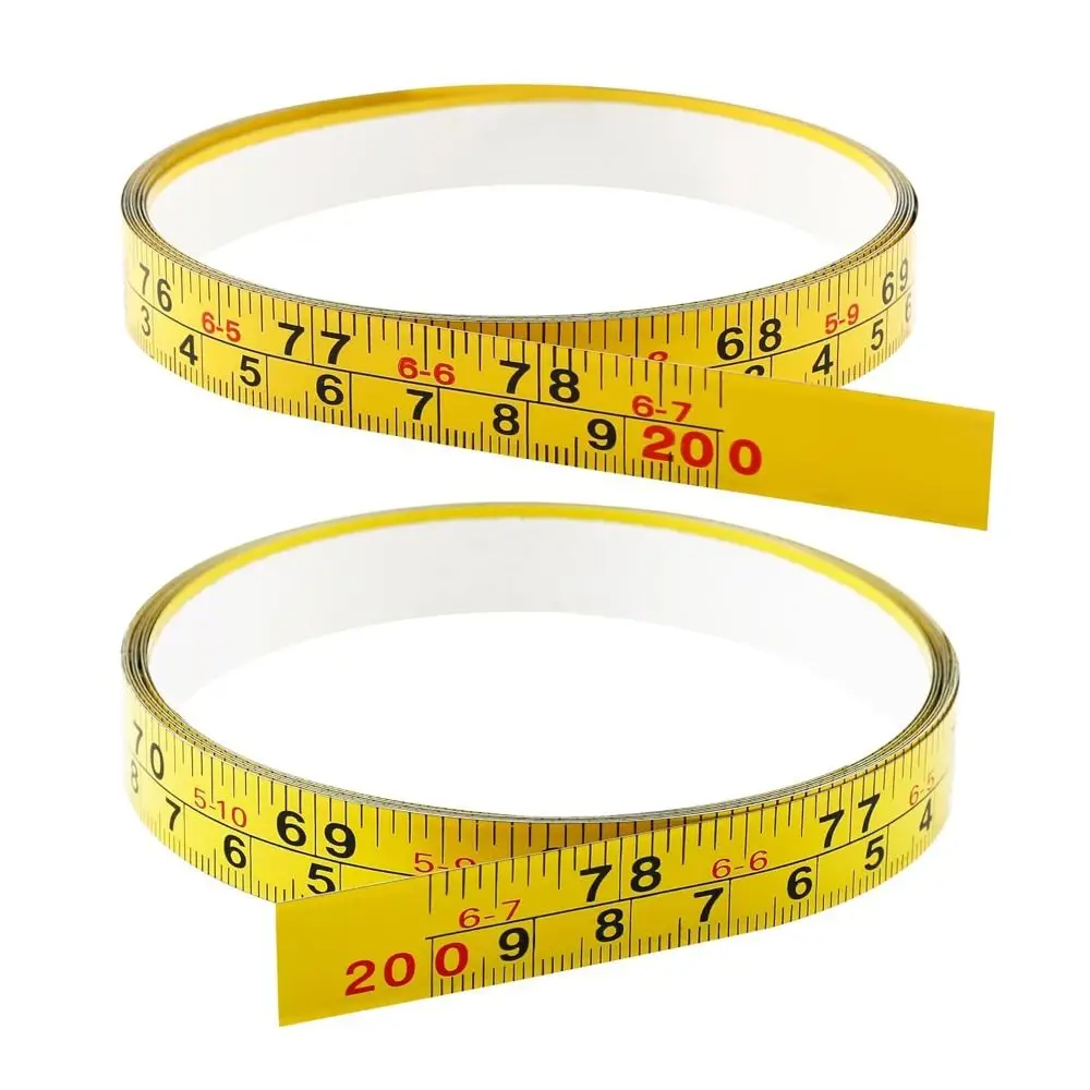 

Прочная самоклеящаяся рулетка с дюймовой и метрической шкалой, стальная металлическая измерительная лента, линейка для верстака, чертежная линейка