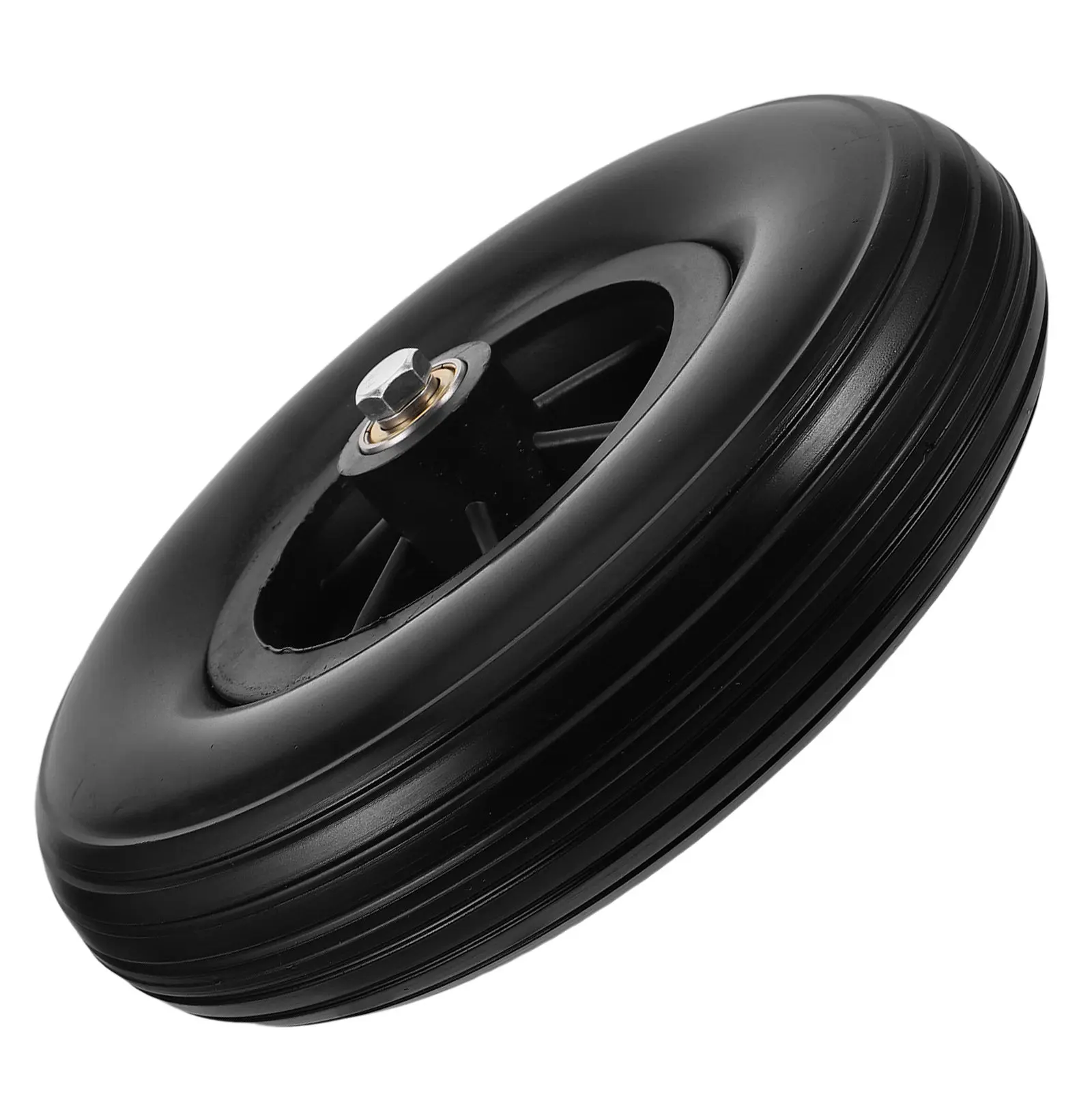 Solid PU Wheelchair Front Wheels Anti-Slip Replacement Parts Large Diameter Manual Electric Power Wheelchair
