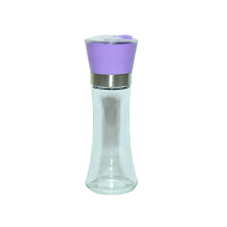 Salt Pepper Glass Grinder Purple