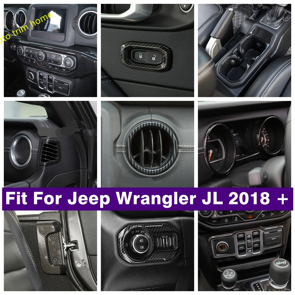 

Dashboard Air AC Armrest Box Lamp Light Control Panel Cover Trim Fit For Jeep Wrangler JL 2018 - 2022 Car Accessories