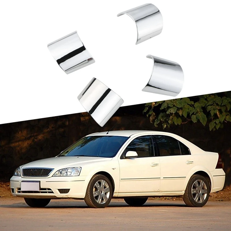 Super Sale 4pcs Steering Wheel Cover Stickers for Ford Mondeo 2004 2005 2006 Interior Modification Acc