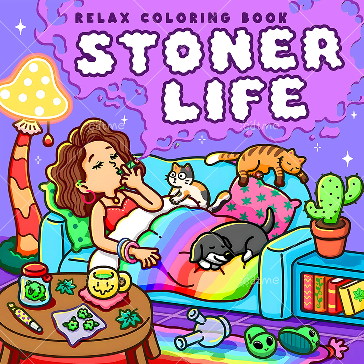 RELAX Coloring Book for Adult Featuring Bold-easy Pattern for Relaxation Kids Educational DIY Painting Drawing Books ﻿