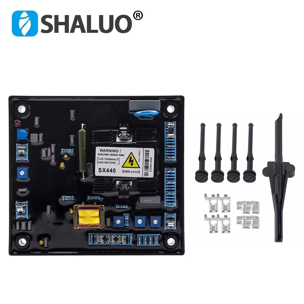 Painel De Controle Automático Regulador De Tensão Estabilizador Gerador SX440, AVR, 200KW Brushless Diesel Genset Peças, Fornecimento De Fábrica