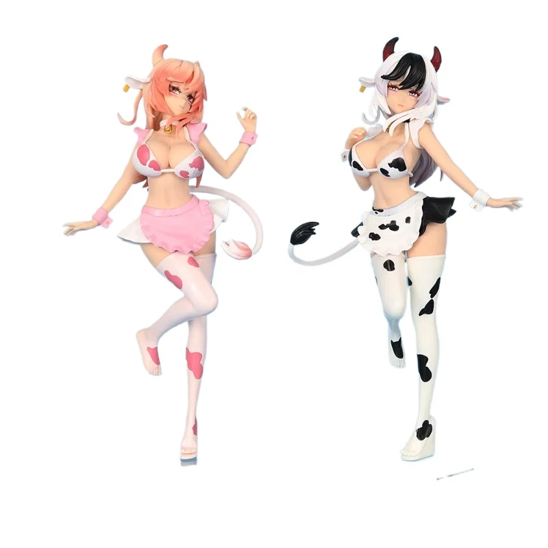 

Cow Girl Black and White, Anime Sexy Girl Uniform, Maid Figurine, Car Case, Decorative Item, Festival Gift H Figures 18 Toys