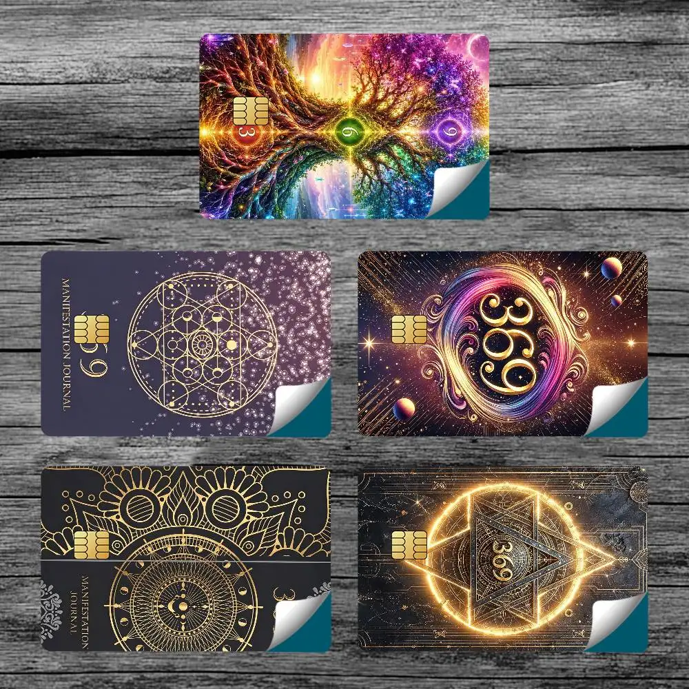 The Power Of 369 Golden Card Stickers for Bank Access Protective Waterproof Film Cover Sticker Surprise Gift