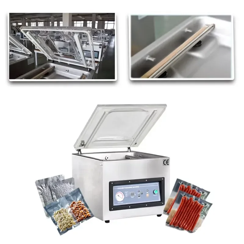 Chamber Vaccum Sealer Machine ,Vacuum Packing Sealing Machine for Food Packaging VMQ400TE/B