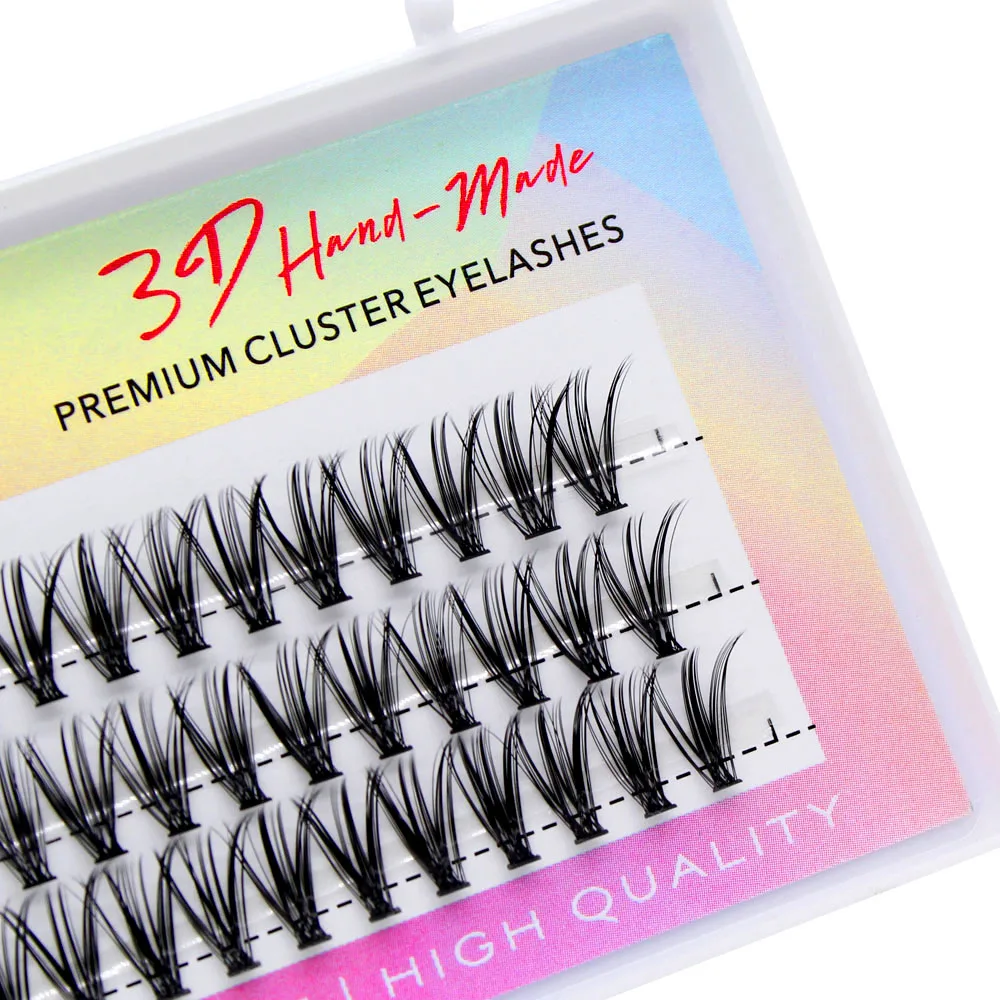 Moonlily Premium Seiden-Wimpernverlängerungen Hochwertige Natürliche Lange 3D-Volumen-Effekt Faux Cluster Einzelne Make-up-Wimpern – Detail 6