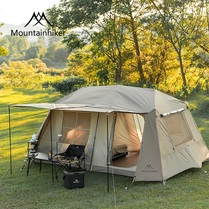 

MOUNTAINHIKER One Button Camping Tent Living Shell Shelter Ridge Tent Automatic Beach Outdoor Large House