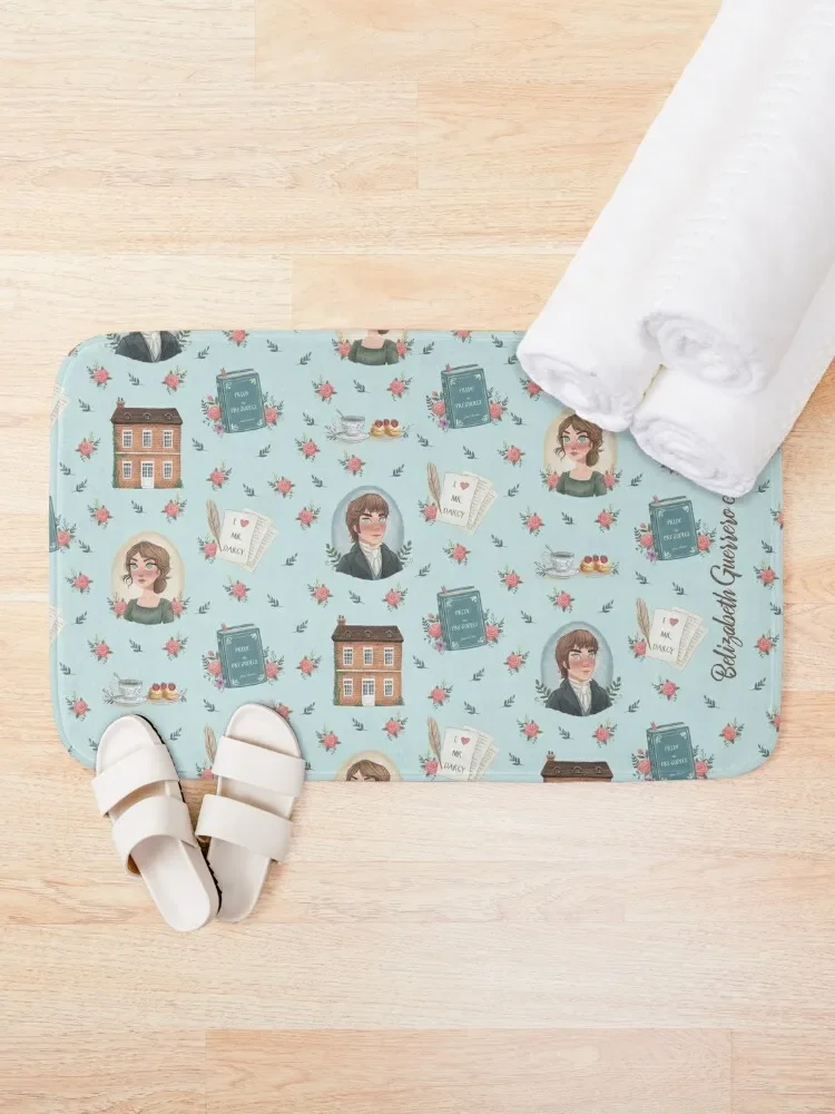 Pride and Prejudice - Jane Austen Inspiration Bath Mat Floors For Bathroom Toilet Floor Mat