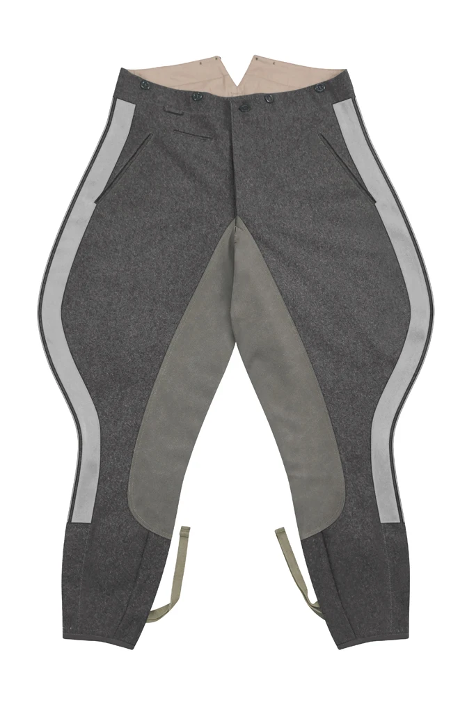 

GUWN-036 WWII German Elite General Stone Grey Wool Riding Breeches