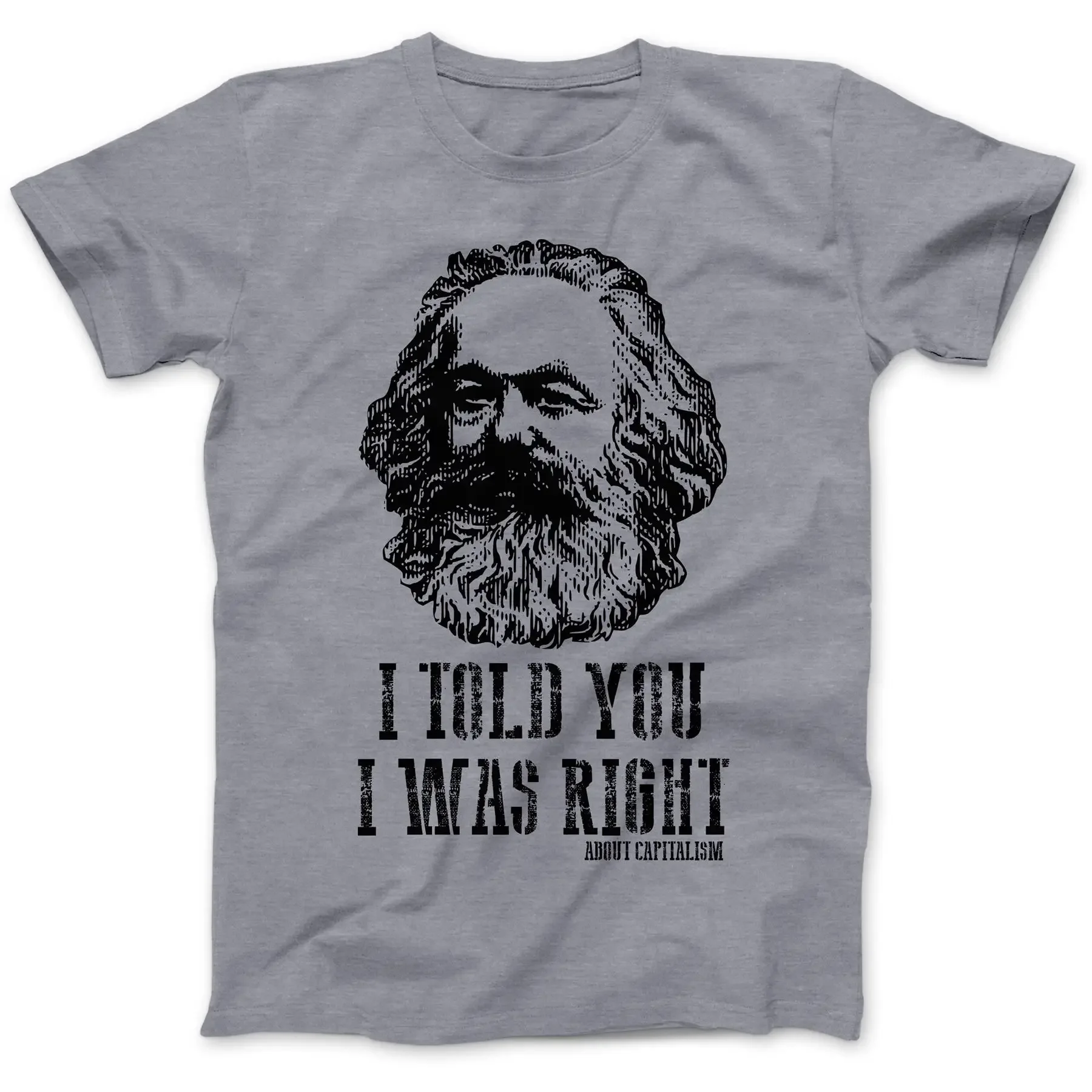 Karl Marx Capitalism Communism T-Shirt 100% Cotton Socialism Marxism