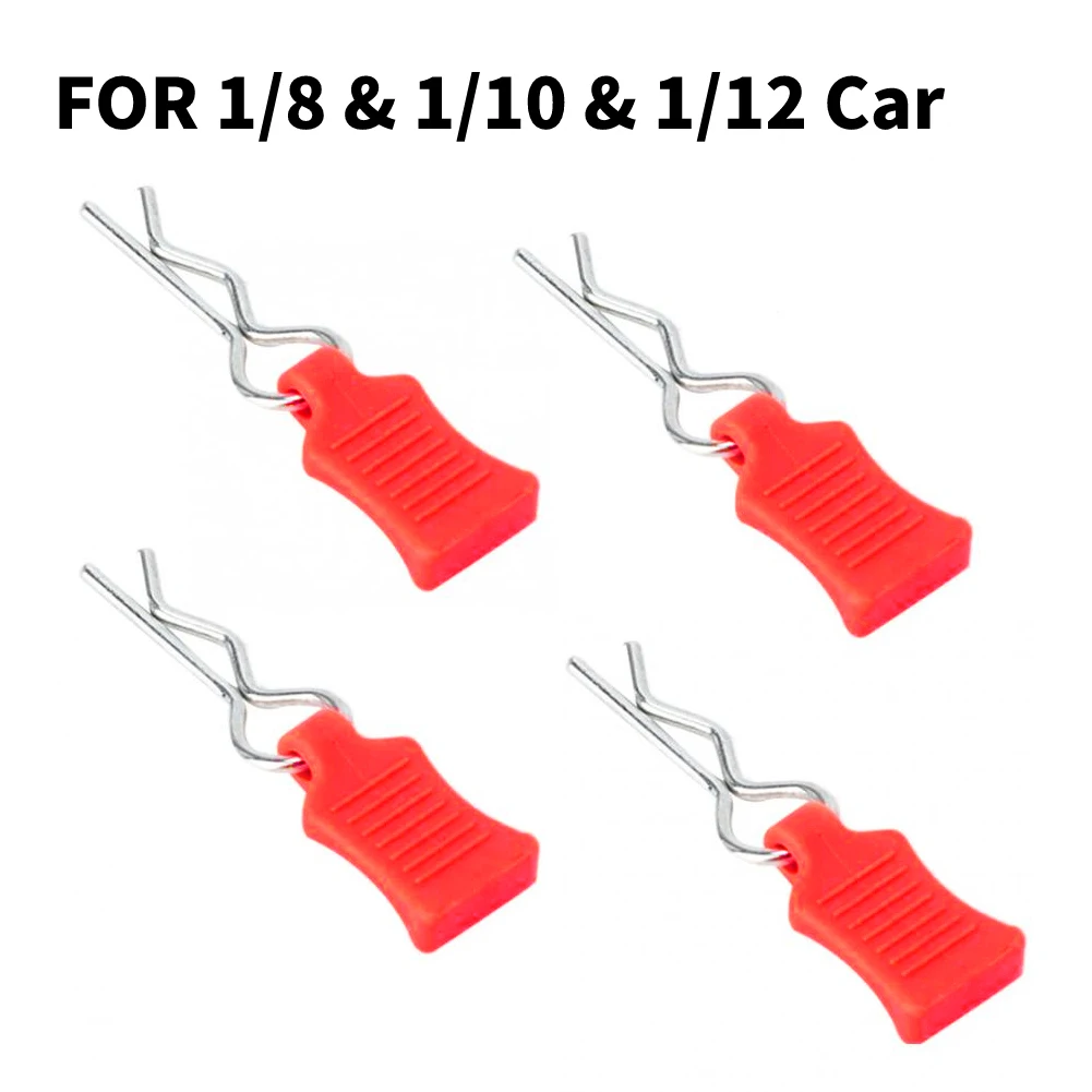 RCXAZ Body Shell Clip Pin with Fixing Bracket Aluminum Mount Set for 1/8 1/10 1/12 RC Model Car Toys Spare Parts Accessories