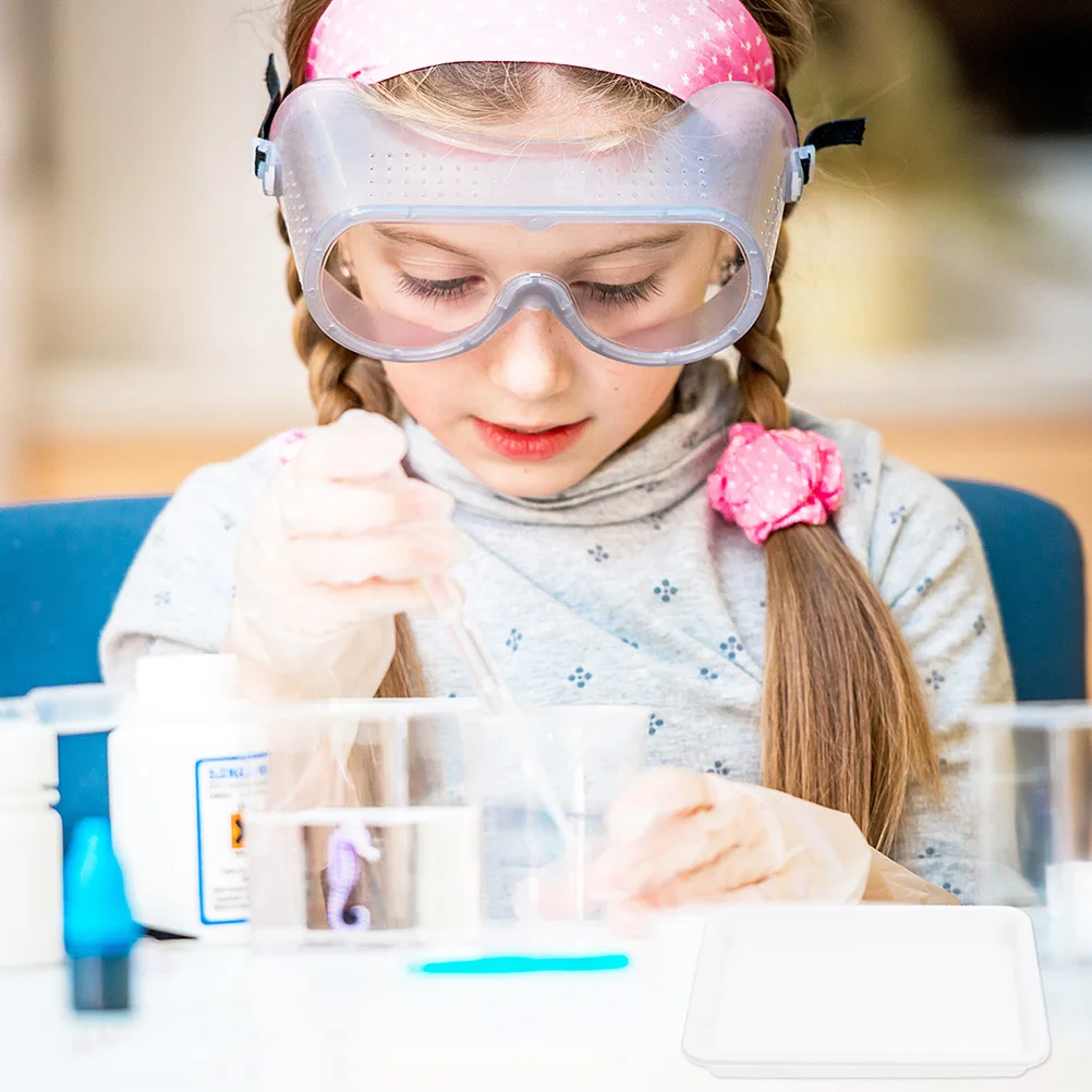 

4Pcs Food Grade Plastic Tray High Quality Multipurpose for Student Art Project Painting Lab Experiment Reusable Lightweight