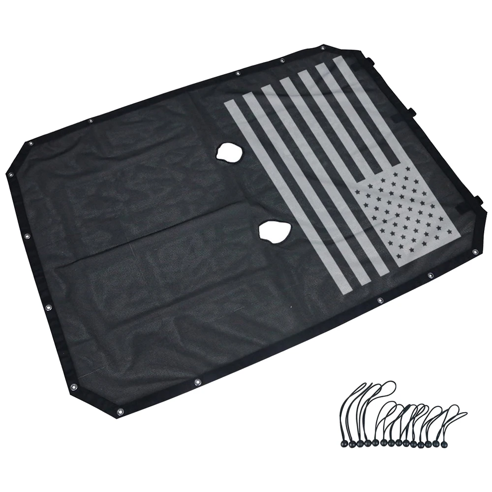 

Mesh Shade Top Sunshade Cover for Jeep wrangler JK 4 Doors LANTSUN J260-3