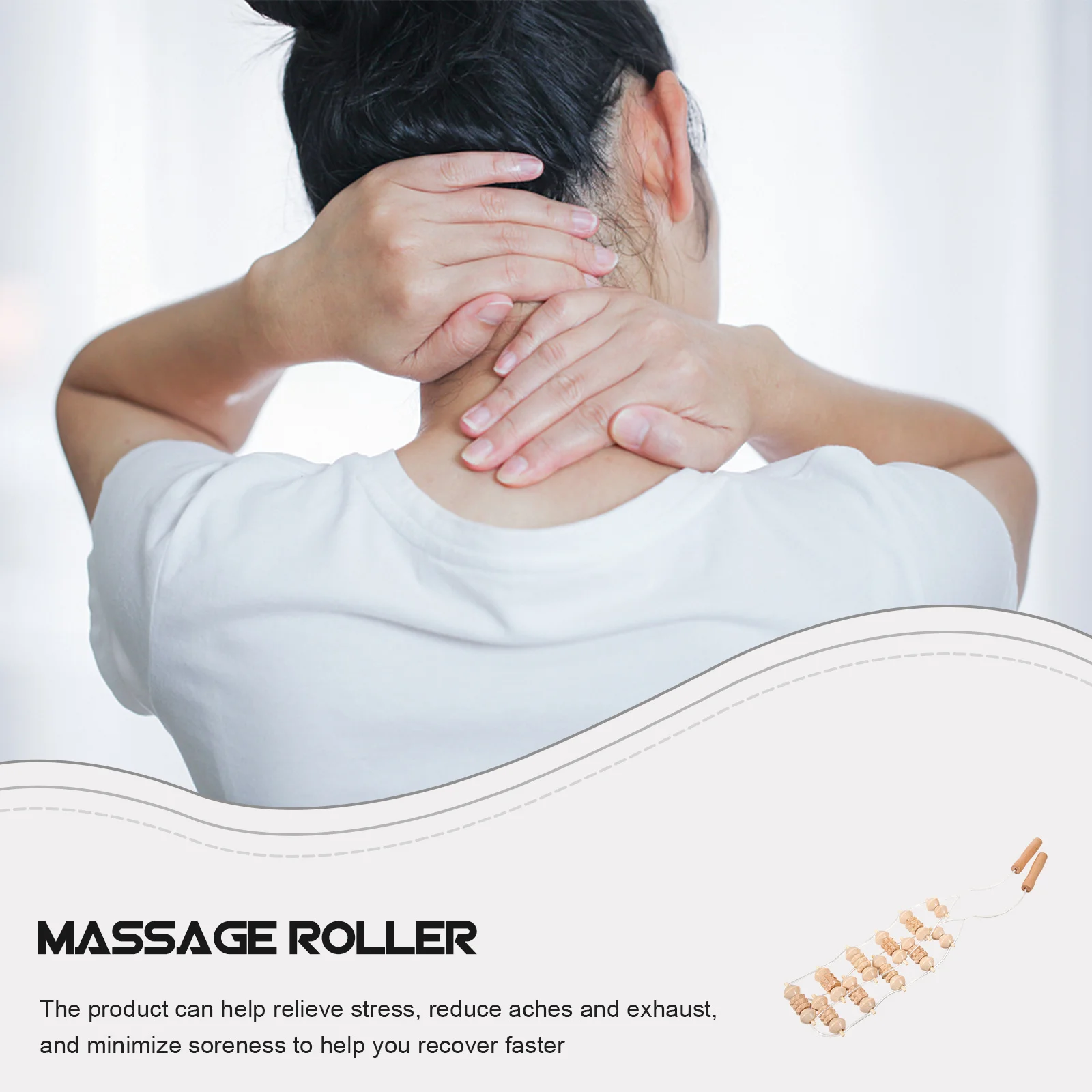 Masseur de dos, rouleau de massage des jambes, outil de Relaxation musculaire Portable pour la maison, la gymnastique, les voyages, le Yoga, récupération, soulagement de la douleur
