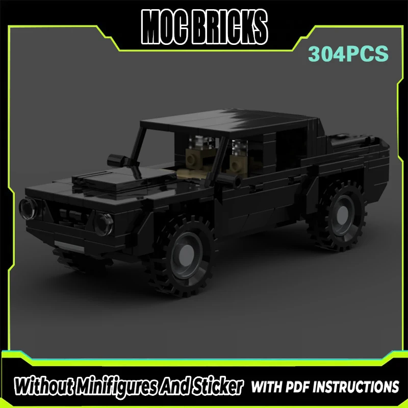 

City Car Model MOC Building Bricks LM002 Pickup Off-Road Vehicle Modular Technology Gifts Holiday Assemble Children Toys Suit