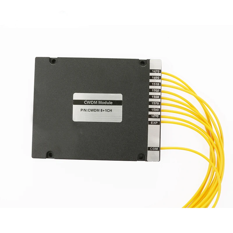 8CH CWDM  Fiber Optic Mux Demux Module Single and dual 1270nm -1610nm 8Way Single Fibre 2.0mm ABS Box with LC Connector Duplex