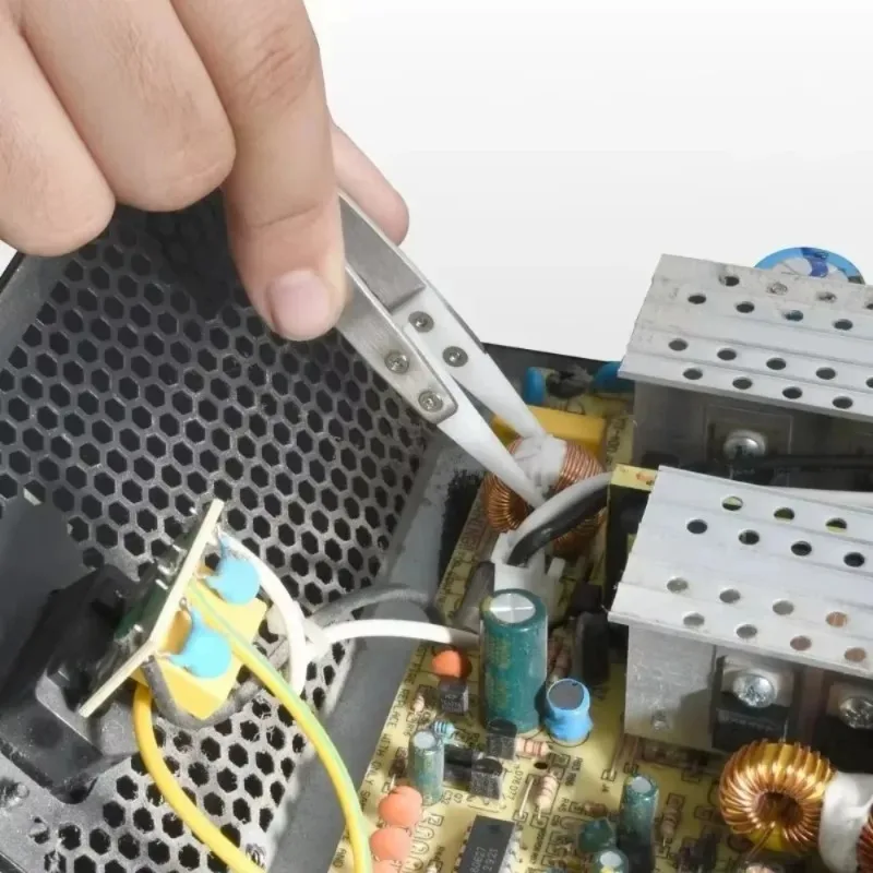 Precisie puntig roestvrij staal zuur alkali corrosiebestendig pincet, hittebestendig elektronische componentlas