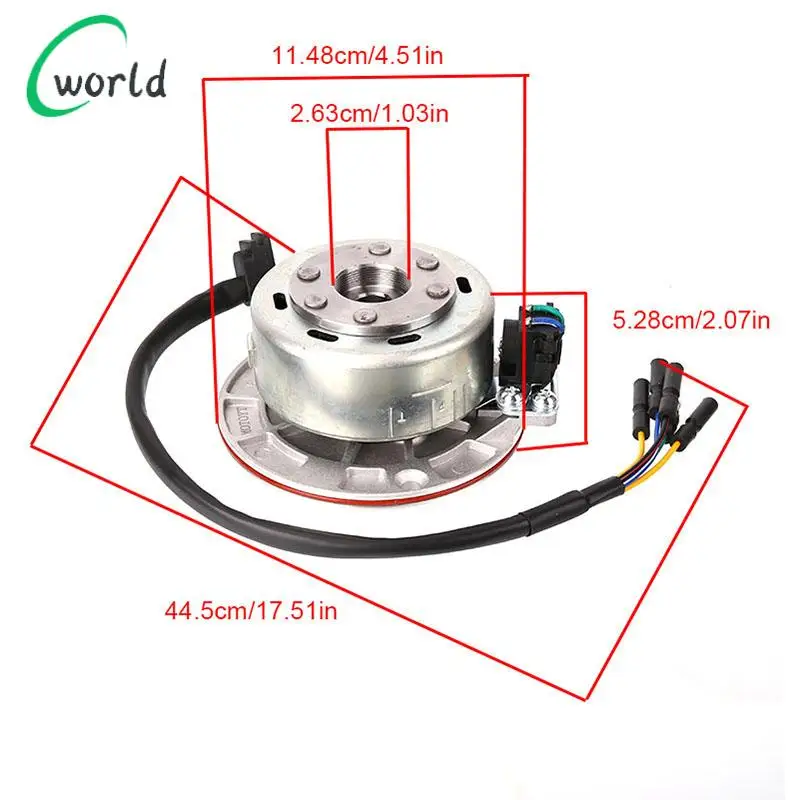 160CCエンジンATVカートバイクイグニッションステーターマグネトジェネレーターコイル6コイルイルミネーションステーターコイルローターキット