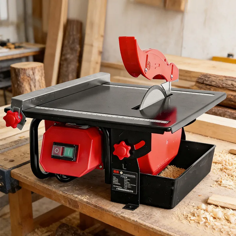 Small Electric Tile Cutting Woodworking Cutting Machine 220V Multifunctional Chamfering and Cutting Wood