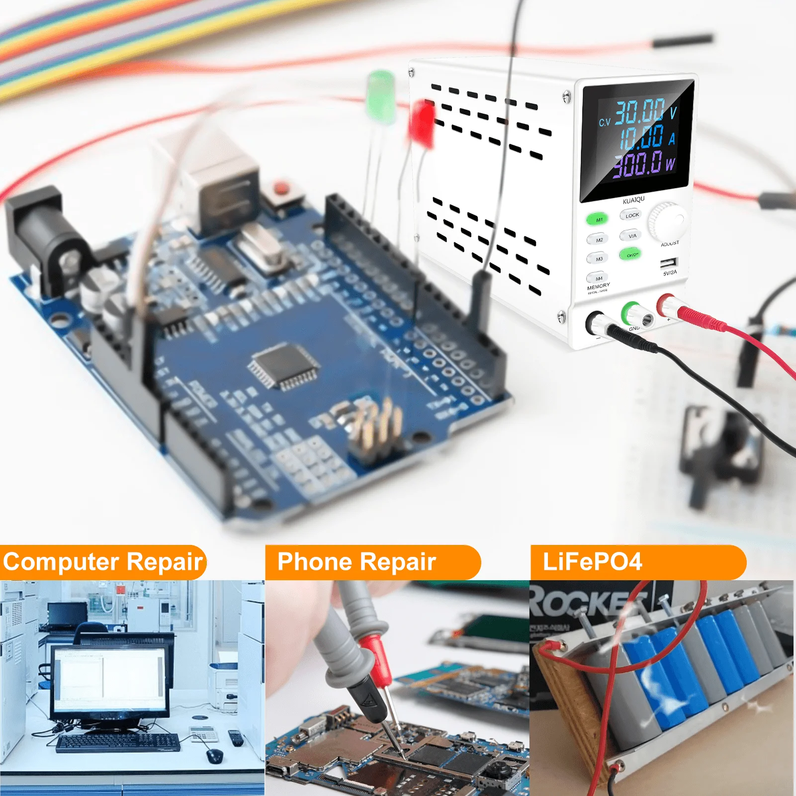 Imagem -05 - Fonte de Alimentação Programável do Laboratório da C.c. Fonte do Interruptor do Banco Relação de Carregamento do Usb 200v 300v 1a 30v 5a 60v 120v 3a