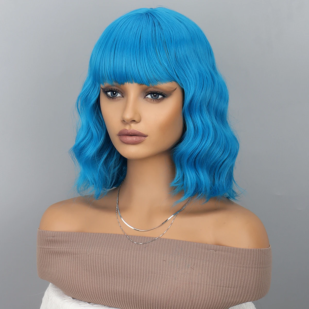 Kadınlar için Patlama ile Mavi - Cosplay Wig Colored incelemesi ve fiyatı