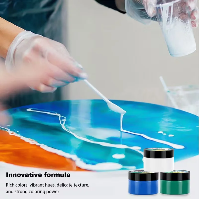 High Concentration Resin Pigment Paste 50g Vibrant Multicolor DIY Resin Colorant for Epoxy Crafts Jewelry Making
