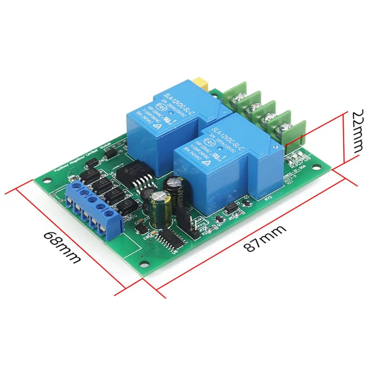 2026 NEW SD0802--30A DC Motor Drive Module 12V/24V with Forward/Reverse Control and Limit