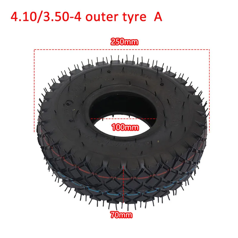 Meerdere opties10 inch 4.10/3.50-4 Band 4.10-4 Banden Binnenband voor Elektrische Driewieler Trolley elektrische scooter magazijn auto