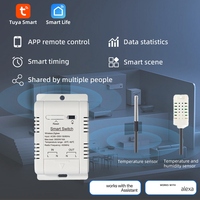 AS95-Tuya Zigbee Smart Switch 16A Smart Wireless Thermostat With 2M Temperature Sensor Supports Voice Control