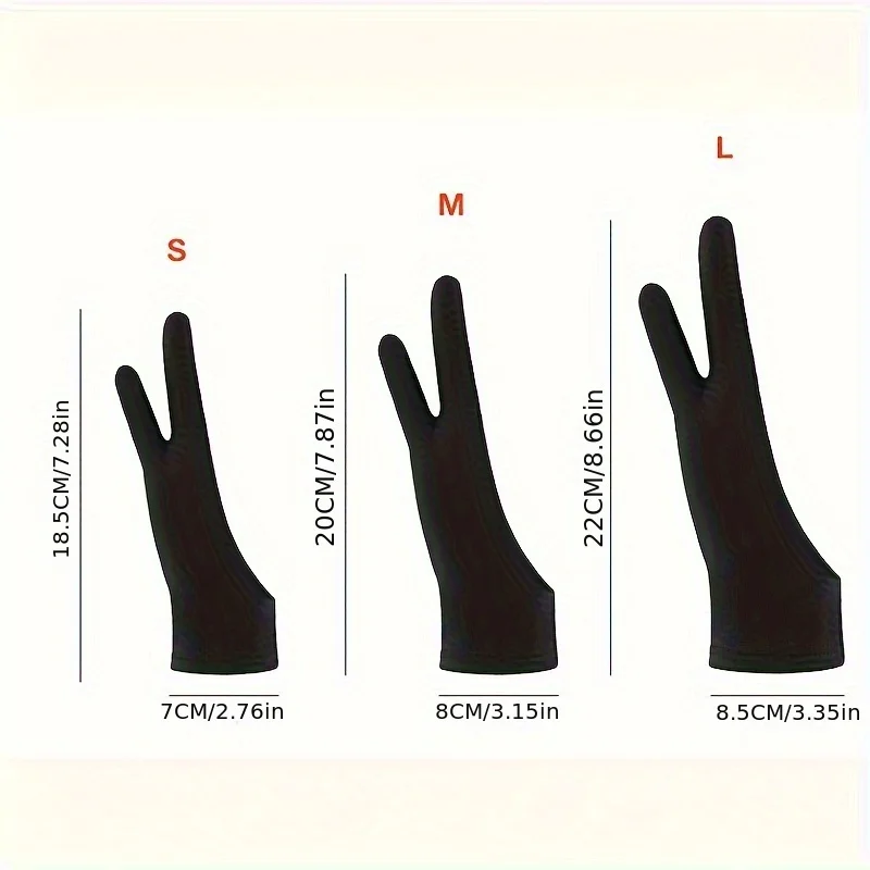 قفازات رسم فنية مقاومة للماء، قفازات فنية مضادة للعرق، رسم زيتي، مقاومة للأوساخ، قفازات فنية بإصبعين للرسم- Labubo #6