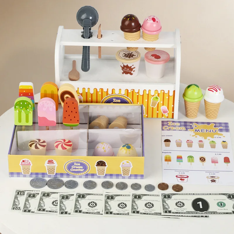 wooden-ice-cream-shop-pretend-play-toy-setsimulation-popsicle-cone-dessert-kitkids-role-play-educational-interactive-game-gift