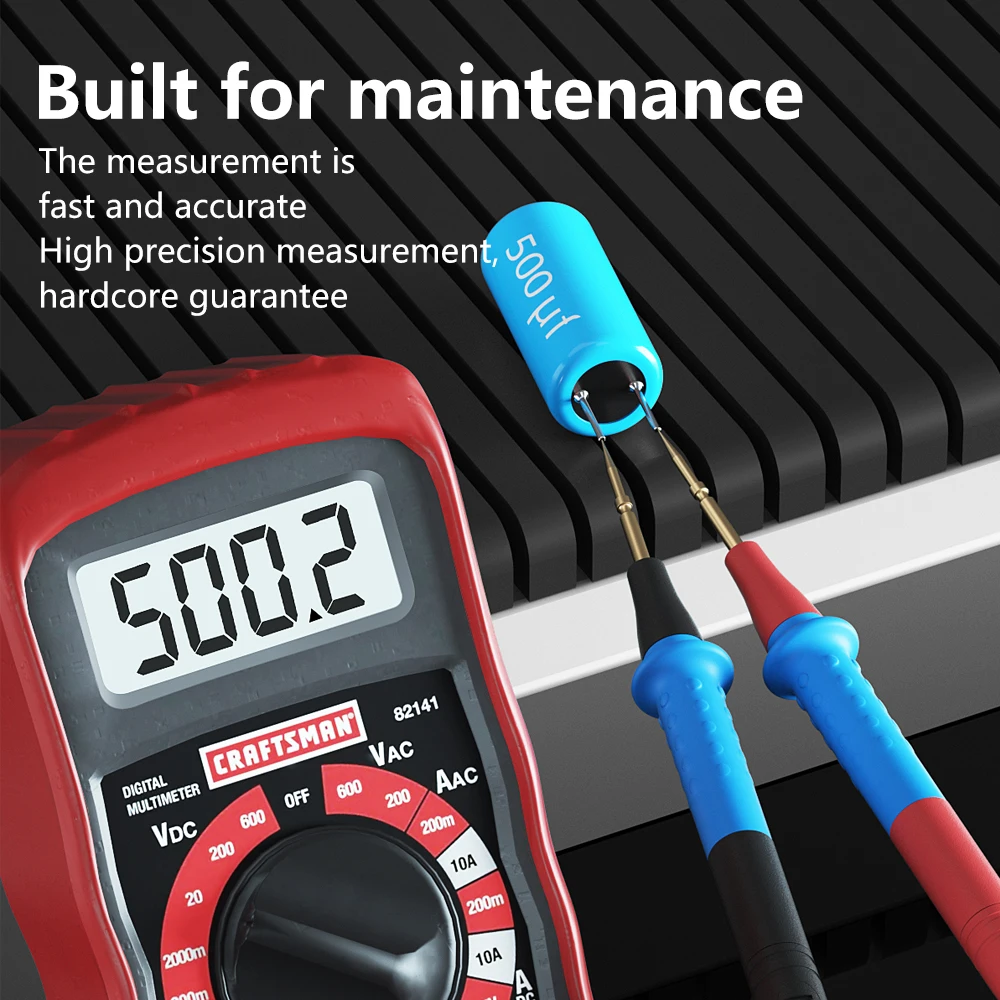 MaAnt P22A 20A Detachable Multimeter Test Leads, High Conductivity Universal Sharp Tip Probes for Component Pin Testing