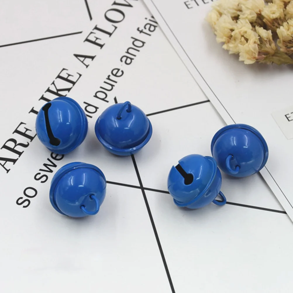 

30Pcs Colorful Metal Jingle Bells 22mm Mini Round Bells for Christmas DIY Crafts Wedding Decorations Accessories