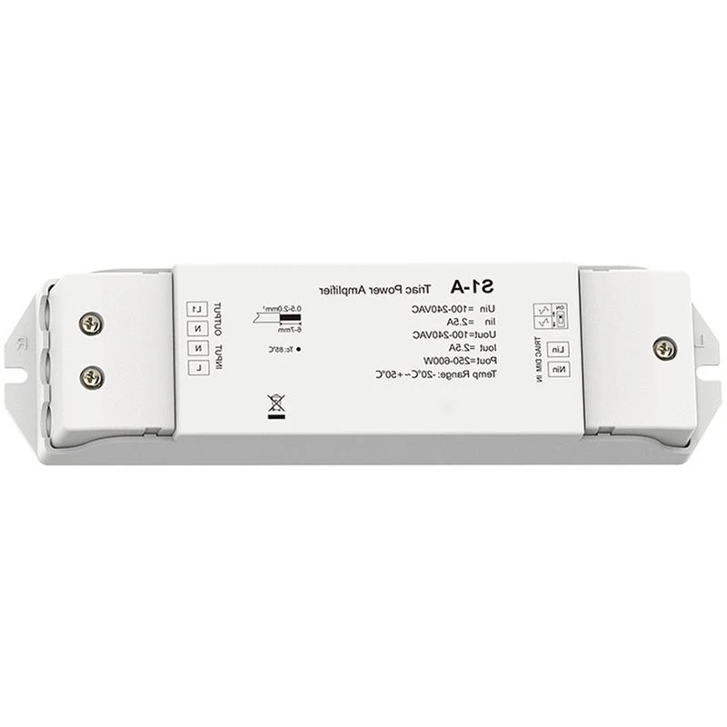 CMHI-S1-A 1 Channel Triac Power Amplifier 110V-220VAC Repeater Console Work Dimmer For LED Light Or Triac Dimmable Driver