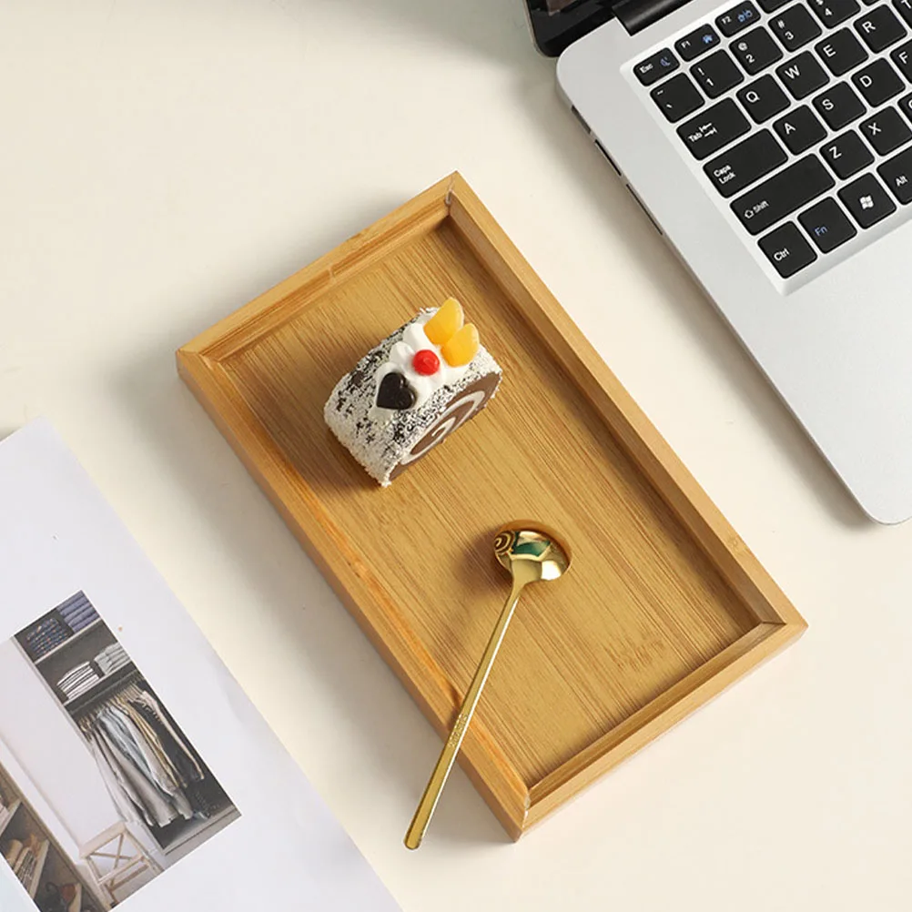 

3pcs Bamboo Tray 22x13x2cm 28x19x2cm 33x22x2cm Japanese Style Decorative Food Plate Rectangle Serving Bath Fruit Cheese Board