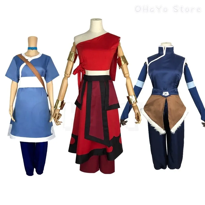 2025 أنيمي الصورة الرمزية آخر النار الأمة الأحمر موحدة الكبار النساء هالوين كاتارا تأثيري حلي كرنفال الملابس #1