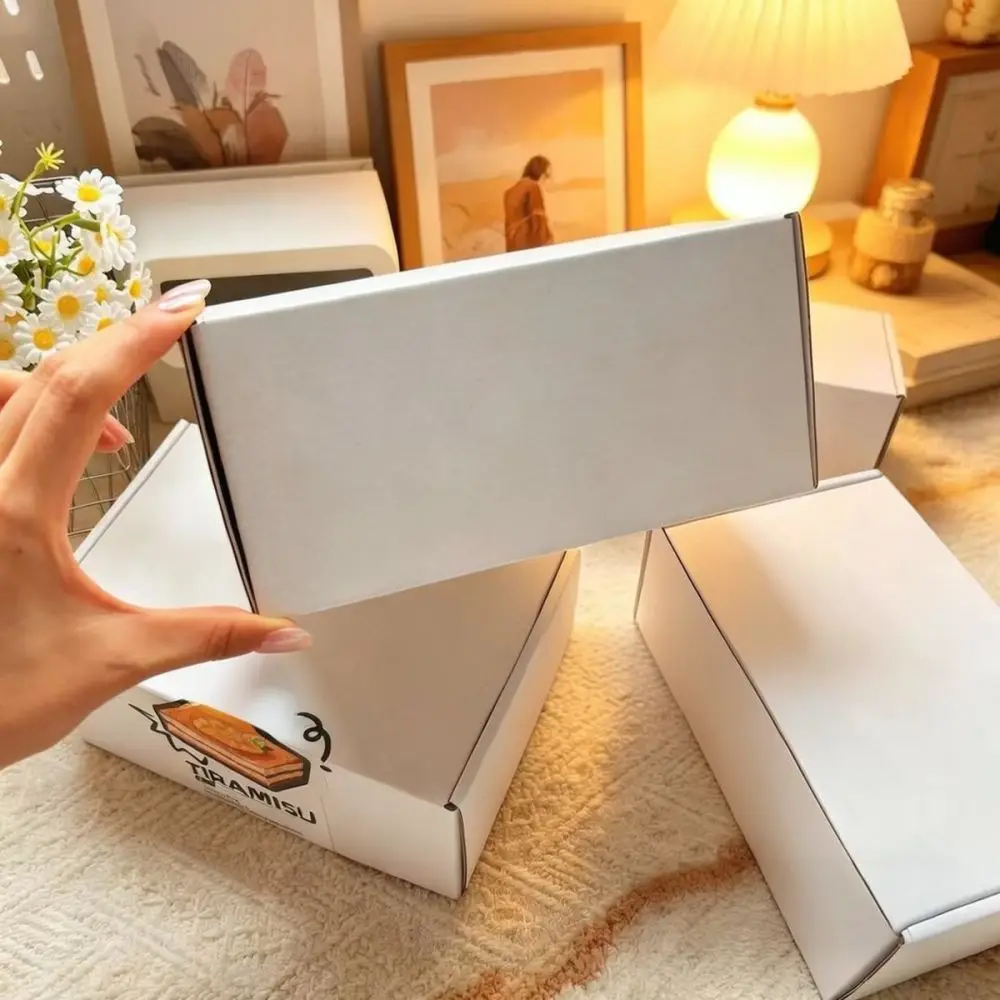Thickened Double White Shipping Box Hard Corrugated Mailer Case Foldable Packaging Container For E-commerce Logistics view 3