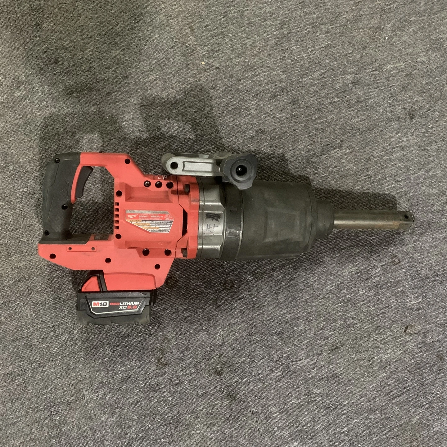 Milwaukee M18 FUEL 1” D-Handle High Torque Impact Wrench (2869-20) W/ 5.0AH Battery second-hand