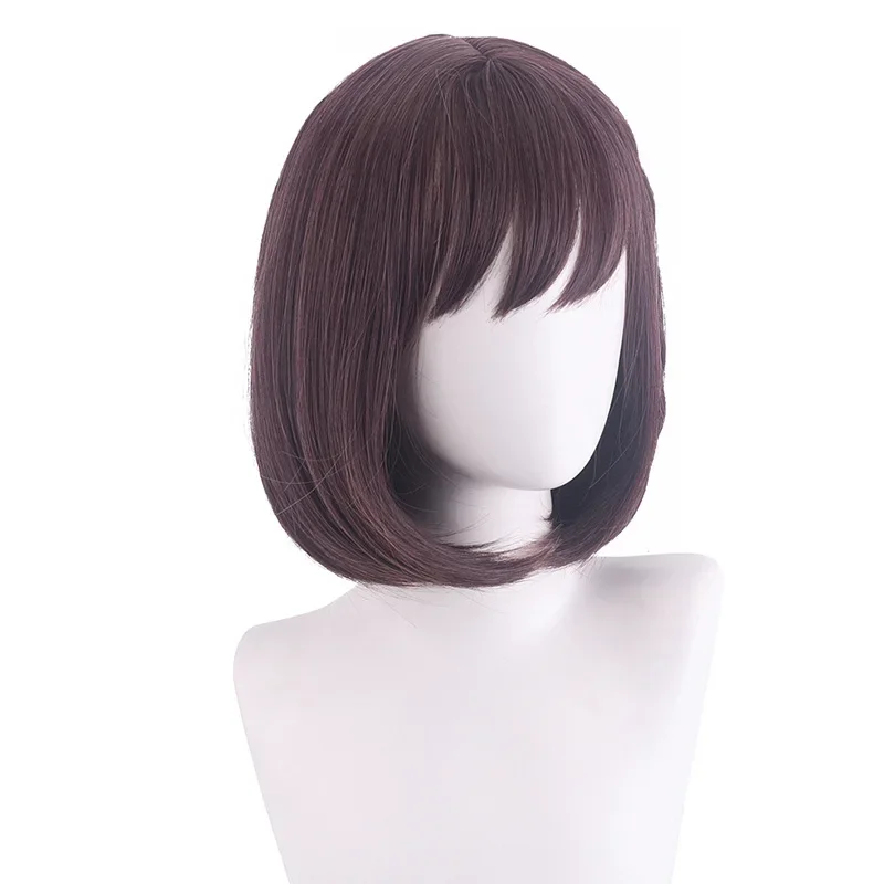 Shinonome Ena Wig Cosplay proyek SEKAI warna-warni panggung! Wig Cosplay sintetis tahan panas lurus permainan peran Halloween