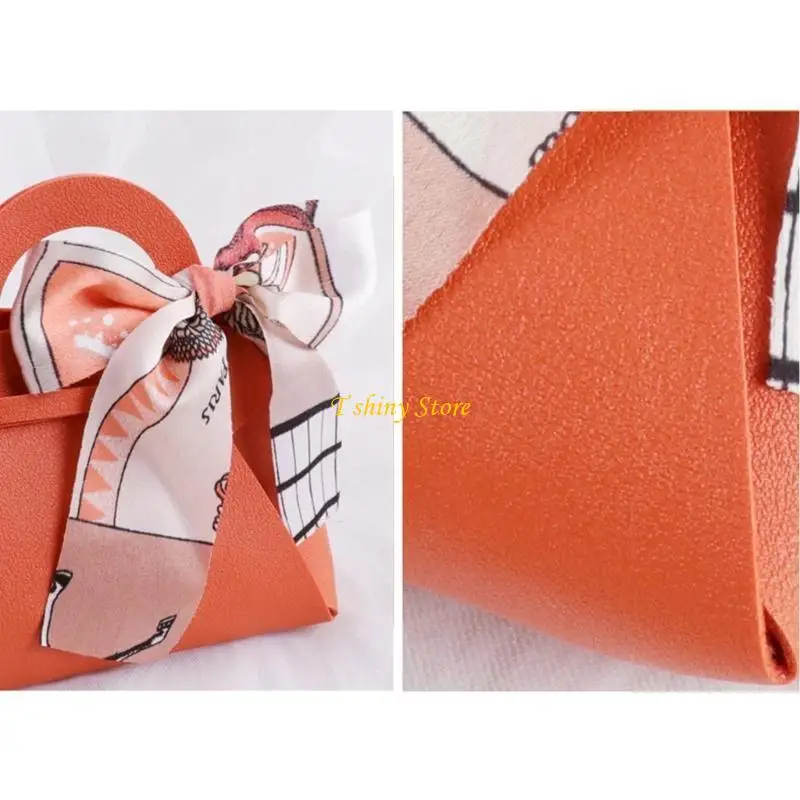 

N58F Leather Handbag Packaging Box Small Candy Bag Gift Bag for Phones Wallets Candy
