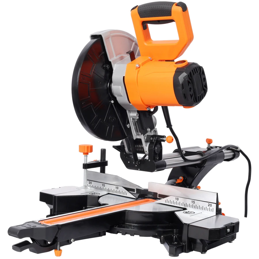 

10in Single Bevel Double Speed Sliding Miter Saw 48T Blade 2-Speed 5000/3200 RPM 3.5x13in Cutting Capacity ETL certificate